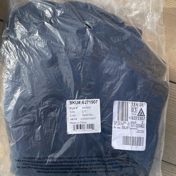 Land’s End Men’s Sweatpants - Navy Blue - Picture 4 of 4